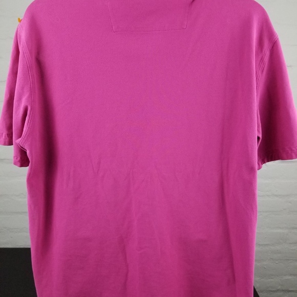 BUGATCHI Mens Short Sleeve Polo Pink Cotton Sz XXL - Picture 6 of 8